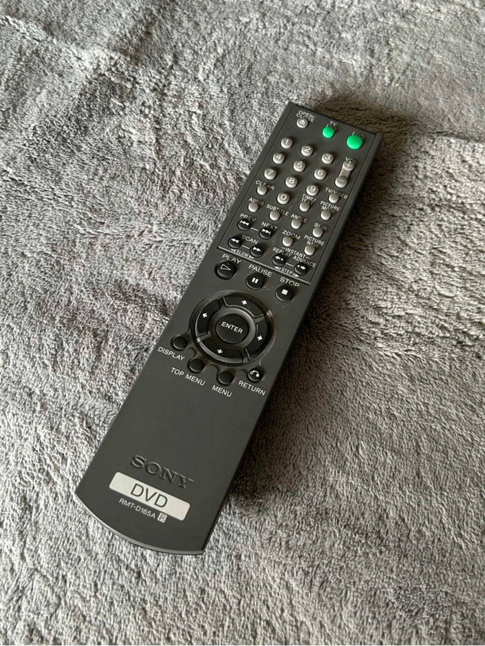 Sony Black DVD Remote RMT-D165A